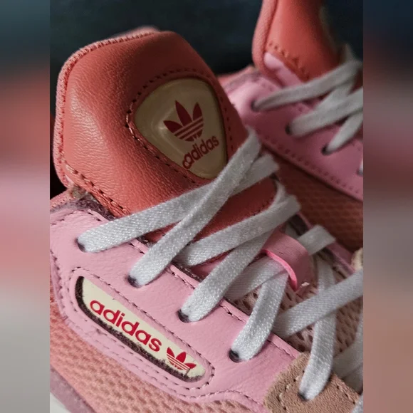 Adidas Pink and Cream Sneakers - Picture 3 of 13